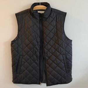 Weatherproof Vintage Men’s Black Quilted Vest L Lightweight Puffer Classic